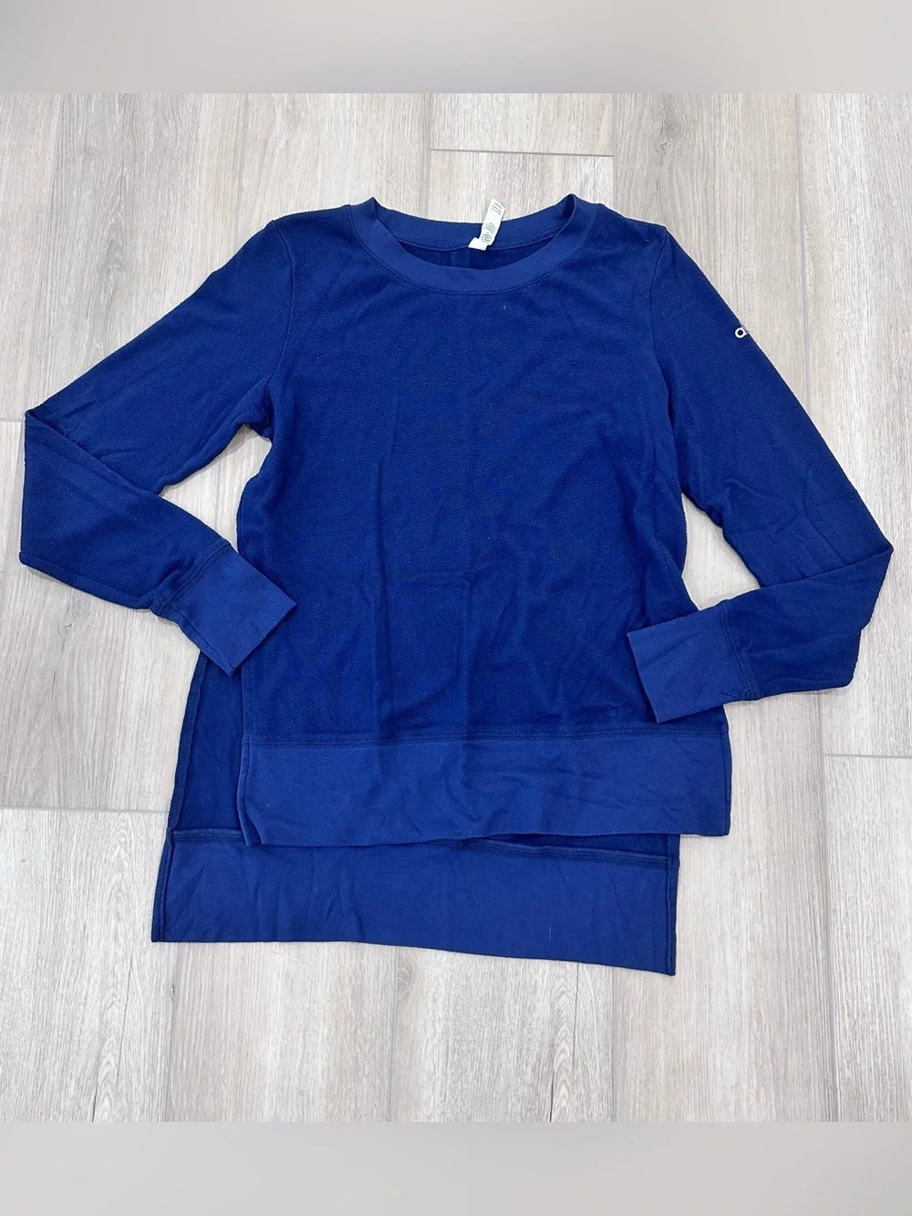 Alo yoga glimpse long sleeve shirt blue XS
